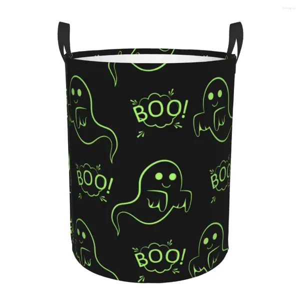 Bolsas de lavanderia cesto sujo ghost cloud boo boo roupas de armazenamento de armazenamento brinquedo home haterial impermeável Organizador