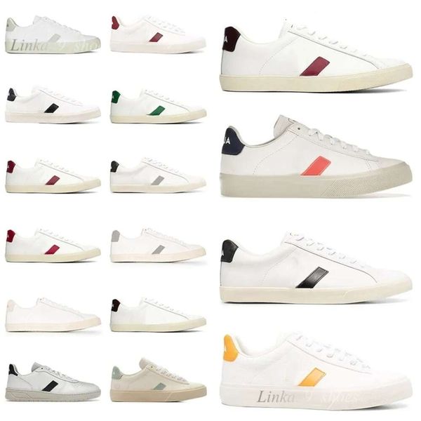 2024 Vja French Brazil Green Low-Carbon Life V Bio-Baumwolle Flats Plateau Sneakers Damen Casual Classic White Designer Herren Loafers Größe 36-45