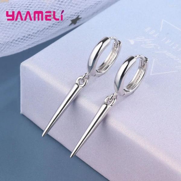 Baumelnde Ohrringe aus 925er-Sterlingsilber, Statement-Ohrringe, geometrische Tropfen-Ohrdekoration, Pendientes für Nachtclub-Party-Accessoires, Modeschmuck