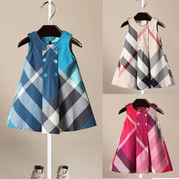 3-7 Jahre altes Baby 2023 Frühjahr/Sommer neue Kinderkleidung Mädchen Kleid aus reiner Baumwolle Mädchen eng anliegende Kleidung Kinder Prinzessin Kleid 240402