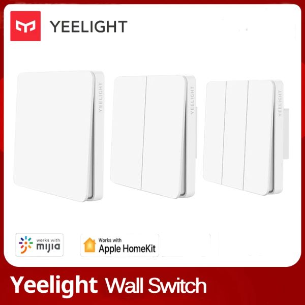 Controllo Yeelight Slisaon Switch Interruttore a parete Aperto Doppio interruttore di controllo 2 modalità Flex Switch Over Interruttore della luce della lampada intelligente