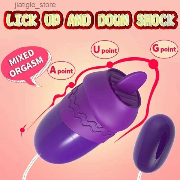 Outros itens de beleza de saúde saltam vibração da língua USB Bolas de amor G Point Vagina Famme Clitoris Estímulo Toy Y240402