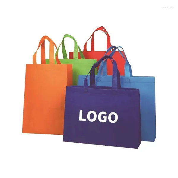 Borse per la spesa Stampate per generi alimentari ecologici Regalo stampabile Borsa tote in tessuto non tessuto personalizzata riciclata riutilizzabile in laminato laminato promozionale con