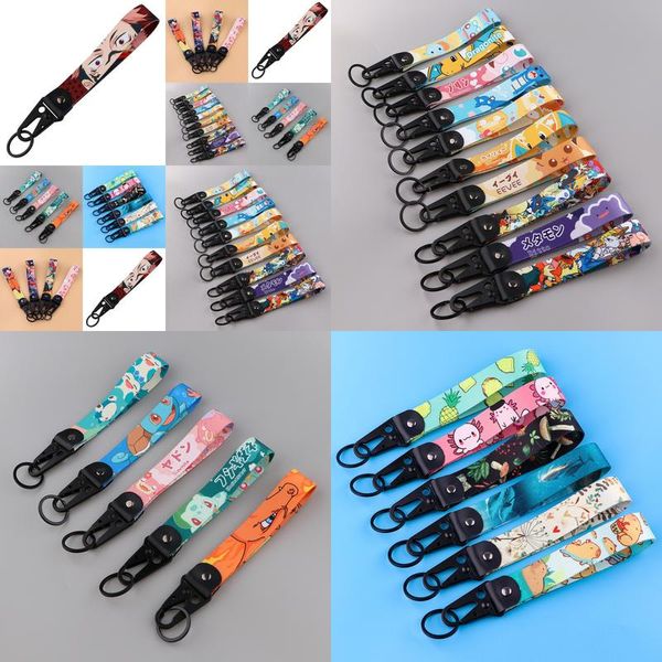 Chaveiros colhedores vários tipos de desenhos animados legal chave tag bordado fobs para motocicletas carros saco mochila chaveiro anel de moda gi otng6