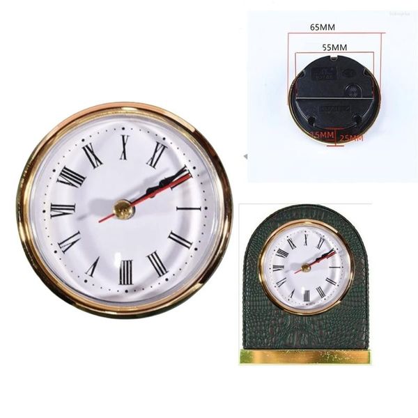 Orologi Accessori 1pc Classico Orologio FAI DA TE Artigianale Movimento al quarzo 65mm Testa rotonda Inserto Numeri romani Dot Parte di riparazione Decorazioni per la casa