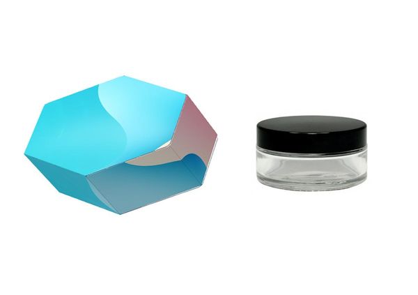 Benutzerdefinierte Wachs -Jar -Verpackungsbox OEM für 3ml 5ml 7ml 9ml Glasgläser DAB Extracts BRASSEN