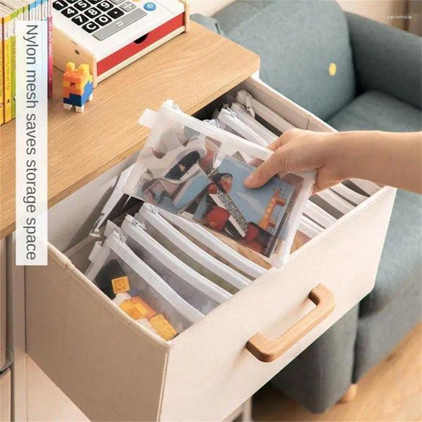 Borse portaoggetti Custodia in rete con cerniera Borsa per documenti Pezzo di puzzle per bambini Cartelle con cerniera Forniture per ufficio scolastico Astuccio