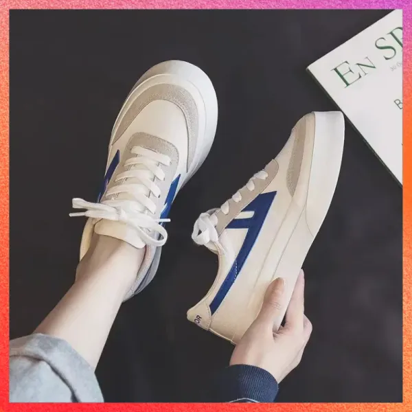 Sapatos huili 2022 verão novo sapatos de lona macio para mulheres de toe feminino calçados casuais sapatos esportivos de clandos lacas lacas adultas zapatillas