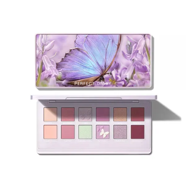 Ombra perfetta diario animale ombretto ombre farfalla fata pallete viola pallete primavera e estate rosa viola rosso tavolozza marrone rossa marrone trucco