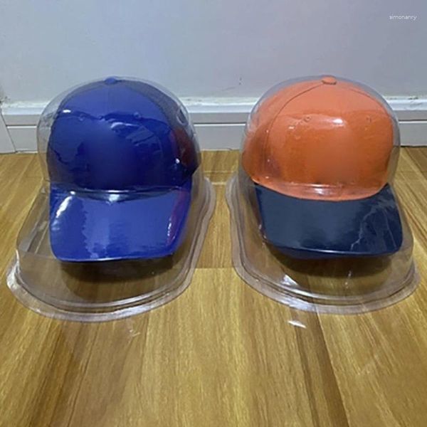 Cappellini da baseball Porta cappelli portatili in PVC trasparente Portaoggetti da baseball per custodia protettiva per scatola trasparente casa