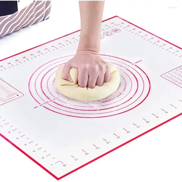 Pişirme Aletleri Resuable Pad Mat Silikon Hamur Hamur Hamur Hamur Karşı Kurabiyeler İçin Yoğurma Sayfası Pasta Kitchen