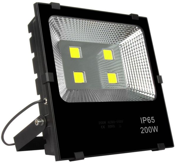 Holofotes brancos 200W LED Luzes de inundação AC 110240V iluminação externa à prova d'água ip65 Spotlight Lâmpada de parede Projetores3681340