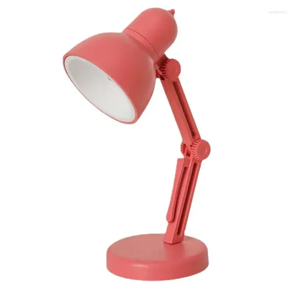 Estatuetas decorativas lâmpada de mesa led leitura ajustável com braçadeira portátil alimentado por bateria livro clip-on para estudo