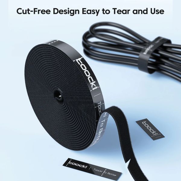 TOOCKI TOOCKI LENTABLE USB CAVE CABLE CABO Organizador Ties para acessórios Protetor de fita para iPhone Mouse Cable Gerenciamento