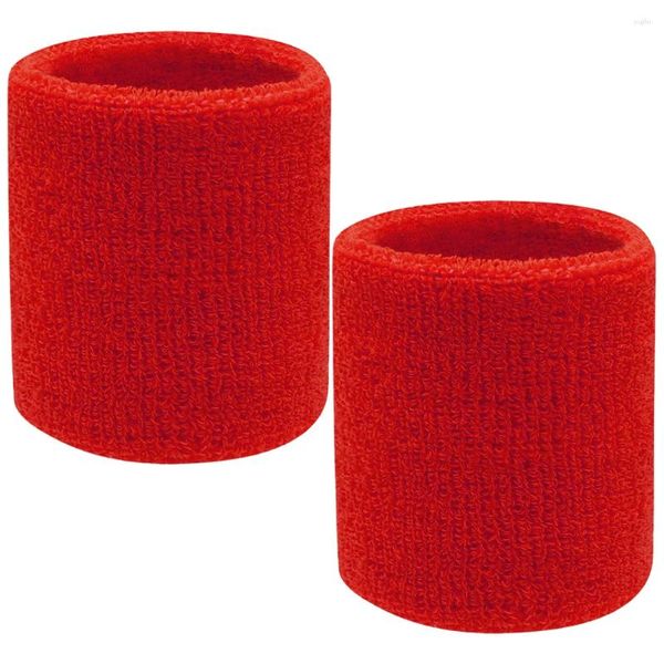 Suporte do pulso 2 PCs Basquete de basquete Badminton pulseira elástica tira de panos de pulseiras Bandas de moletom Tênis de algodão Homens Mulheres toalhas