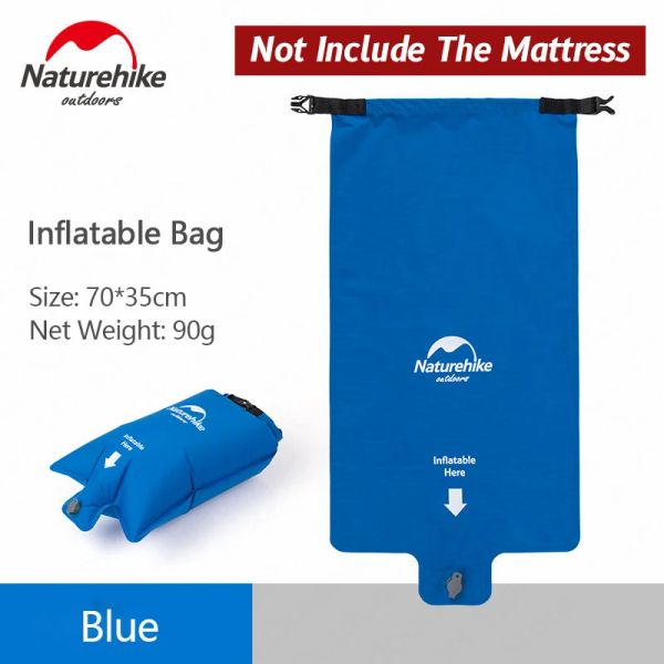 Mat Naturhike inblasbare Campingmatte Schlafkissen mit Kissen Airbag Neue Handpresse aufblasen Campmatratze für Wanderzeltmatten