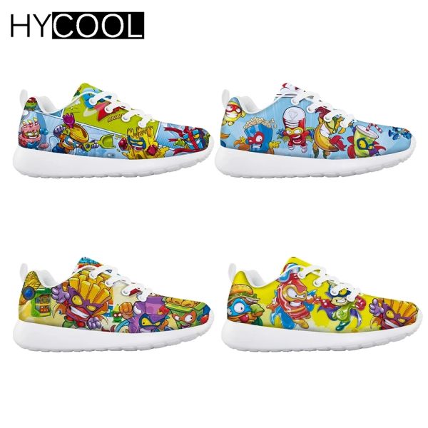 Обувь Hycool Children Tennis Sneakers Cartoon Super Zings Print Print Hetchaitry Kids Gym Rrode Shoes Boys Boysball Shoe Platform Enfant