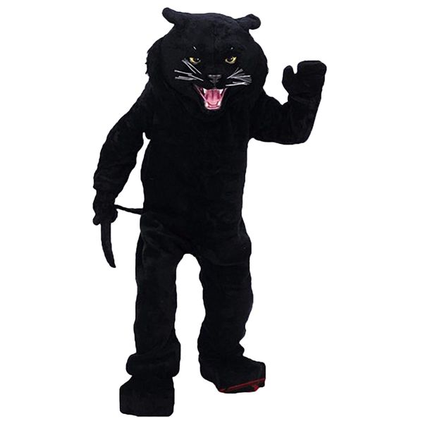 Halloween Erwachsene Black Panther Maskottchen Kostüm Fursuit Halloween Anzug Kostüme für große Bühnenveranstaltungen Beste Qualität