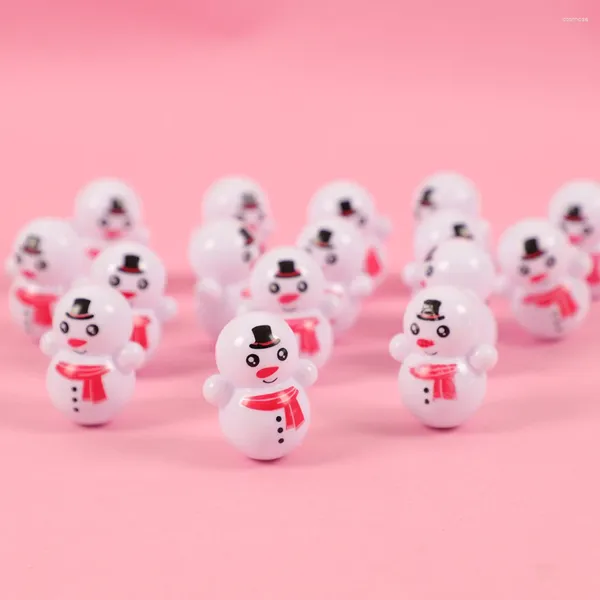 Festa favor 15 pçs mini boneco de neve dos desenhos animados engraçado desktop gashapon brinquedos para crianças aniversário favores presentes de natal pinata enchimentos