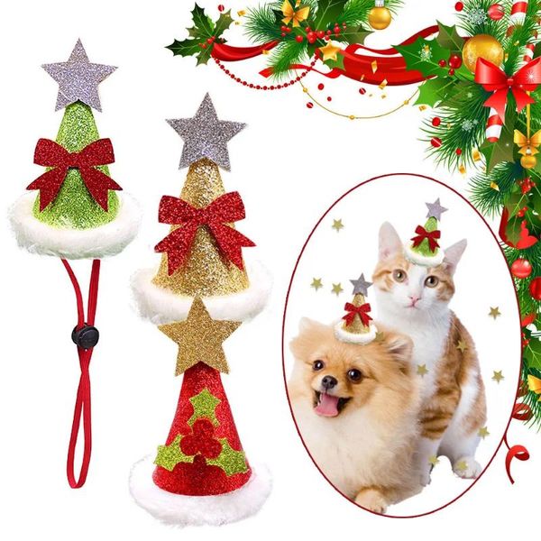 Abbigliamento per cani albero di Natale Decorazione per il compleanno Accessori per cappelli Accessori per cuccioli Decorazioni 2024