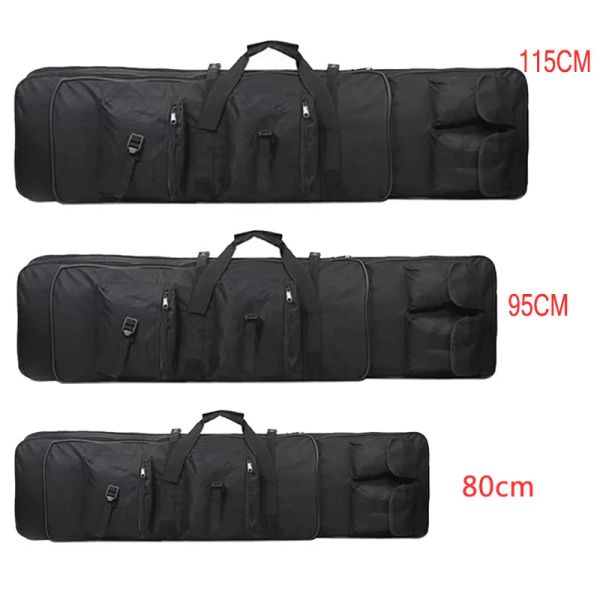 Bolsas táticas 80cm 95cm 115cm Gun Bag Case Hunting Shotgun Gun Transporte Proteção Mochila Militar Airsoft Outdoor ombro Bolsa de ombro