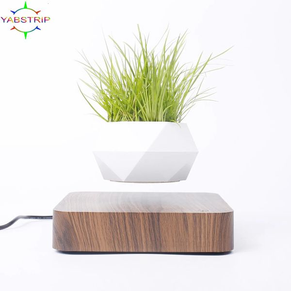 Levitazione Aria Bonsai Pot Rotazione Fioriere Fioriere Sospensione magnetica Galleggiante Pianta in vaso Home Desk Decor 240325