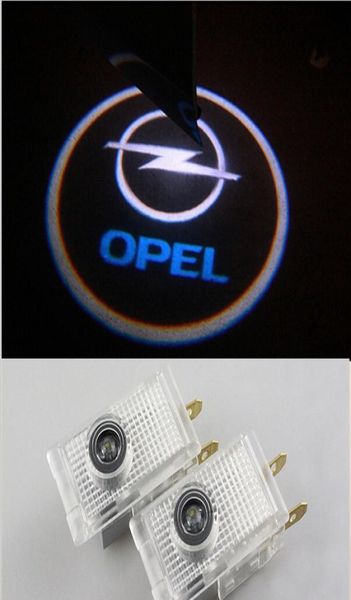 2 peças luz fantasma sombra logotipo do carro projetor laser porta sob luzes de poça para Opel Insignia9741697