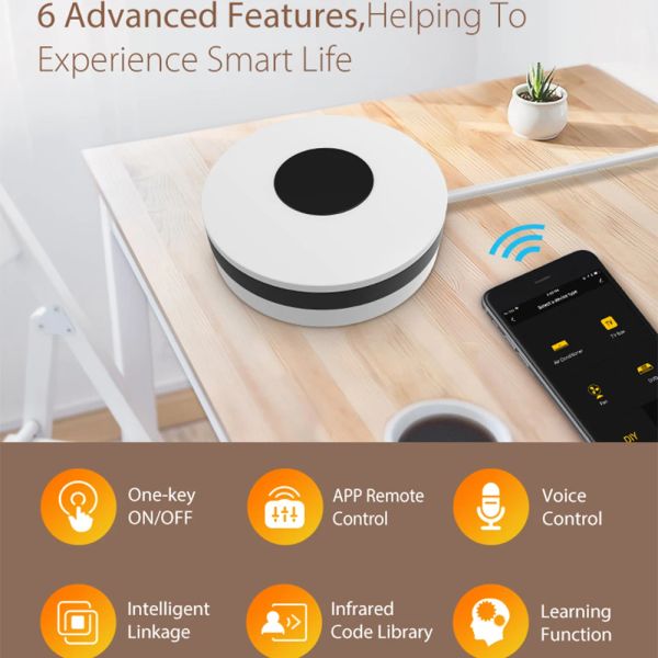 Universal Remote WiFi IR Control Hub Smart Home Voice Control für Alexa Google Home One für alle Infrare -WiFi -Fernbedienung
