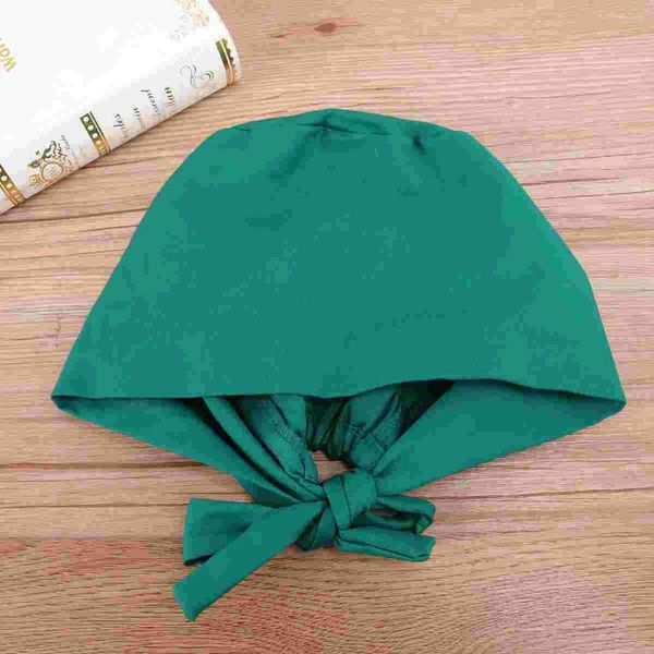 Berets 1pc bouffant chapéu sweatband esfrega chapéu/homem boné de trabalho para (verde)