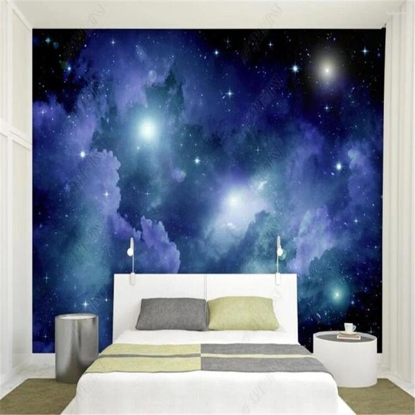 Papéis de parede Milofi Universe Starry Theme Papel de parede grande mural