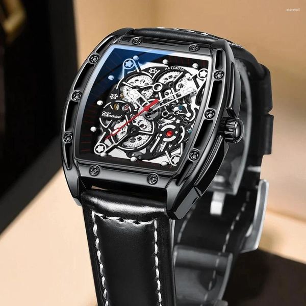 Orologi da polso Orologi meccanici automatici da uomo con quadrante grande di alta moda Orologio sportivo classico da lavoro impermeabile da 30 m