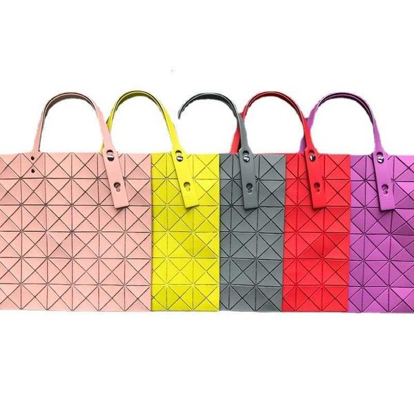 Bolsas de grife para mulheres Grade de venda Mesmo original 6 2024 Bolsa de diamante geométrica fosco de coloração Macaron One ombro Japonês Handheld Crossbody feminino