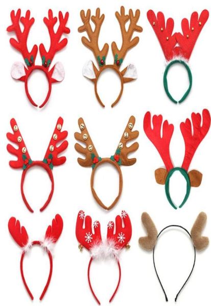 Corna di renna Fascia per capelli Natale Pasqua Festa di Halloween Fai da te Donne Girs Kid Deer Ear Party Fascia per capelli Gioielli da sposa Regalo 2123628792