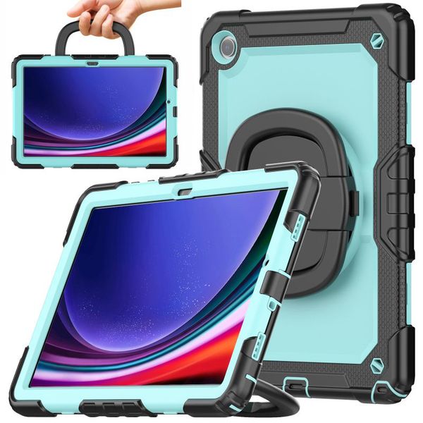 Casos de robô para robôs de choque segura para crianças híbridas Casos de serviço pesado de serviço pesado 360 Rotatable Grip Stand Kickstand para Samsung A7 Lite A8 10.5 A9 Plus S6 Lite S7 S8 S9 FE