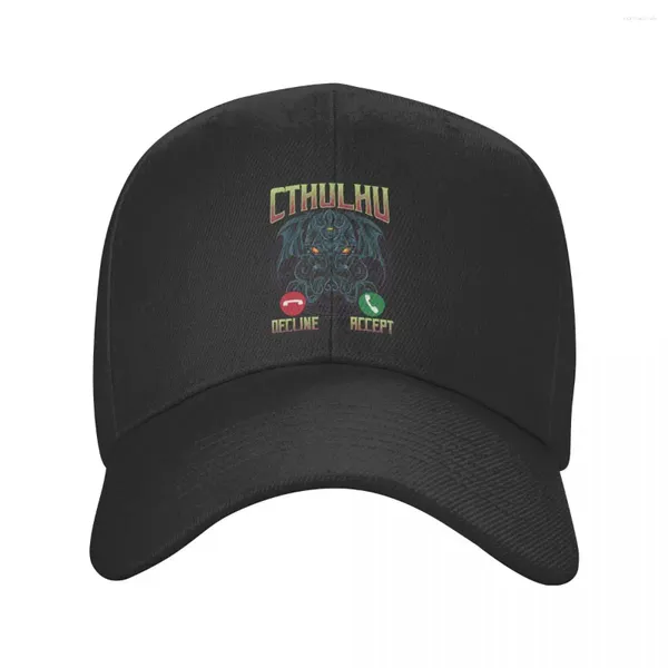Top Caps Cthulhu Beyzbol Kapağı Yetişkin Karanlık Gizli Efsanevi Monster Ayarlanabilir Baba Şapkası Kadın Erkekler Spor Snapback