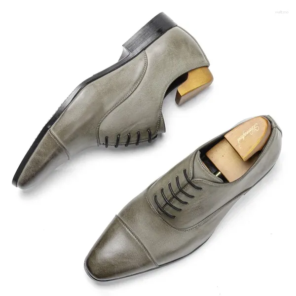 Kleid Schuhe Spitz Oxford Herren Business Leder Bequeme Klassische Britische Retro Formale Männer Zapatos De Vestir Hombre