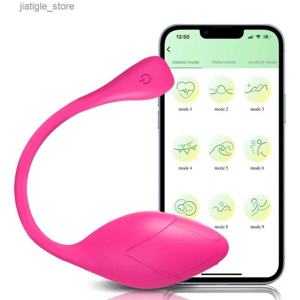 Altri oggetti di bellezza della salute Bluetooth App Vibratore adatto per lo stimolatore del clitoride biancheria da donna GSPOT False Penis Massager Love S per femmina ADDYFT Y240409