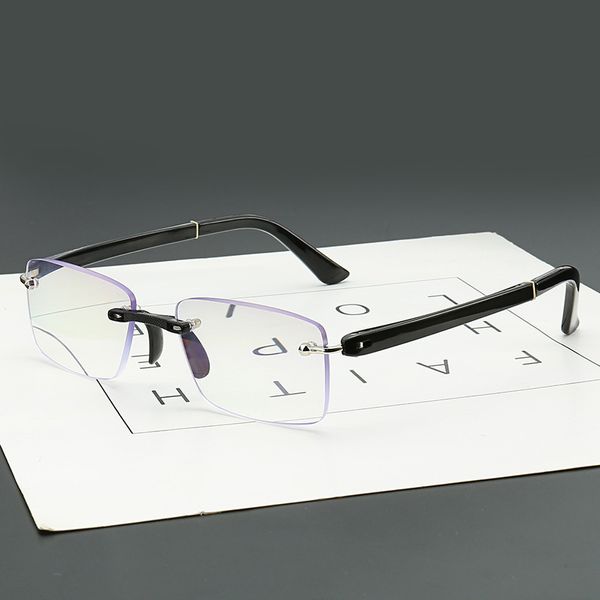 5MA fabrikneue, diamantbesetzte Lesebrille, hochwertige TR90-Anti-Blau-Brille, kann mit Brillenetui-Tuch ausgestattet werden