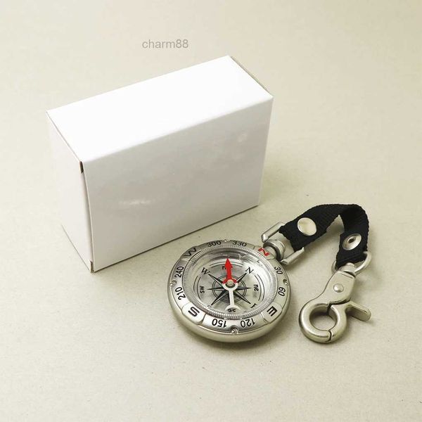 Bússola relógio de bolso vintage chaveiro ferramenta navegação estilo retro orientação direção dispositivo posicionamento sobrevivência ao ar livre