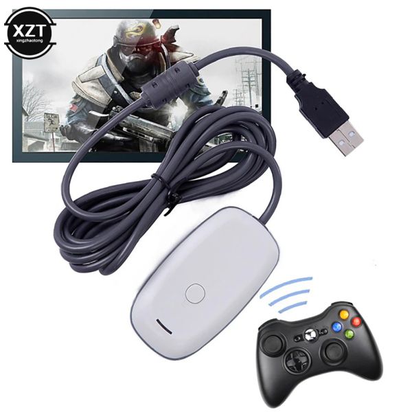 Адаптер новый беспроводной геймпад ПК -адаптер USB -получатель для Microsoft Xbox 360 Console Controller PC Accessories Accessories