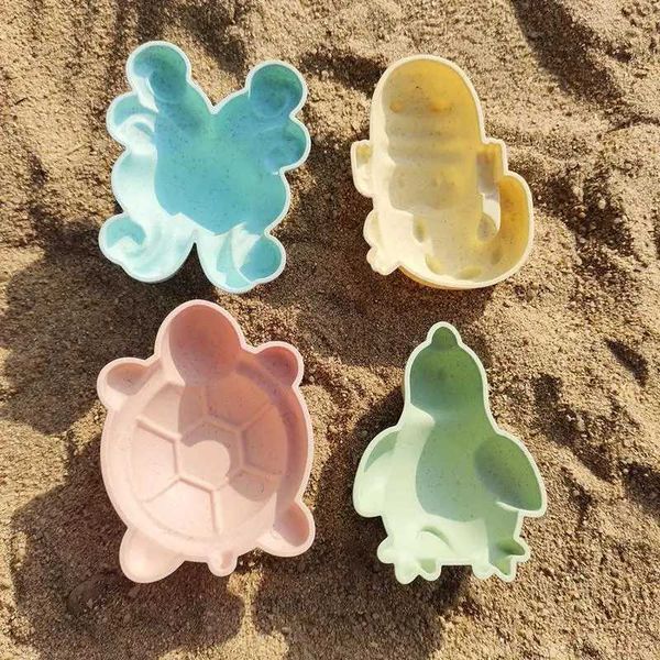 Areia aquática Play Fun Travel Beach Toys 11pcs Bucket Summer Summer Shovels Kettle Toddler Surprise Game 240403