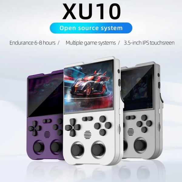 Giocatori XU10 Console di gioco portatile portatile retrò con console da 3,5 pollici schermata da 3000 mAh