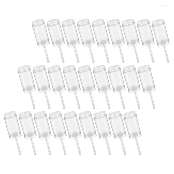 Tigelas 40 PCs Plástico Recipiente de plástico Shoot Shooter Bolo Pops Recipientes Sabão Flor Push-Up Grade PP Cakepop