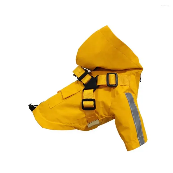 Abbigliamento per cani Accogliente giacca antipioggia Chiusura con cerniera in ecopelle Colore brillante Cappotto per cuccioli Felpe con cappuccio Abbigliamento per animali Impermeabile Impermeabile