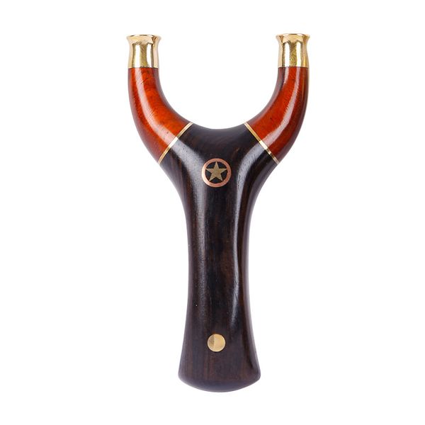 Slingshot de madeira sólida Red Sandalwood Metal Precision Outdoor Pooderoso Slingshot de caça e Catapult