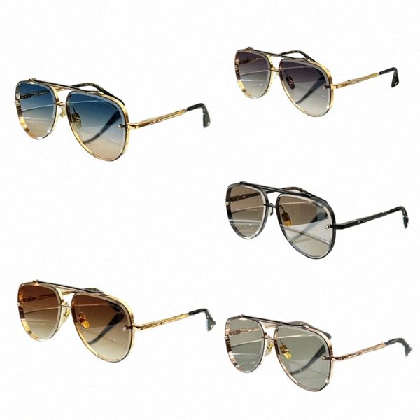 Мужчины Женщины Дизайнерские солнцезащитные очки Металлическая позолоченная оправа Солнцезащитные очки Оригинальная коробка MACH-SEVEN Luxury Высококачественный дизайнер DITA Business Sports Style p6tA #