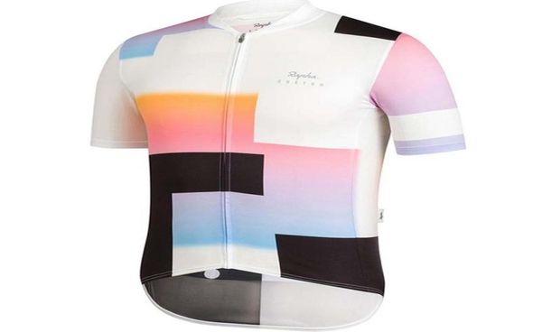 Maglia da ciclismo da uomo Team Camicie da corsa su strada Magliette da bicicletta MTB Quick Dry Outdoor traspirante Maniche corte Abiti da bici Rapo Ciclismo S210405327852939