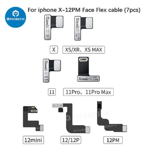 Qianli icopy mais nova placa de teste de identificação de face Cabo flexível para iPhone X-14pm Dados de Matriz de DOT Leia LEIA Escreva Recuperação ID da face sem solda