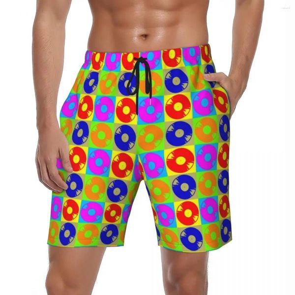 Shorts Shorts Summer Board Male Music Music Sports Fitness Disco Art Custom Fai -da -te Beach Classic Quick Essick Swing Trunks