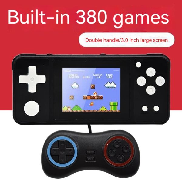 Players Classic Handheld Game Machine nostálgica 3.0inch Tela Big Screen 380 Arcade Game Double Game Machine Gift Wholesale